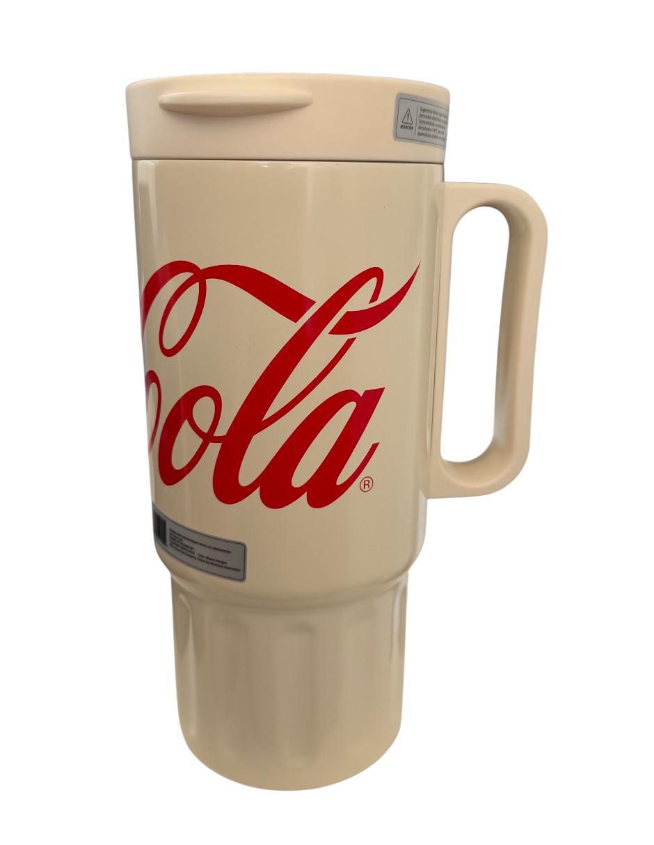 Termo de acero inoxidable Coca Cola con tapa rosca 1.2 L 4