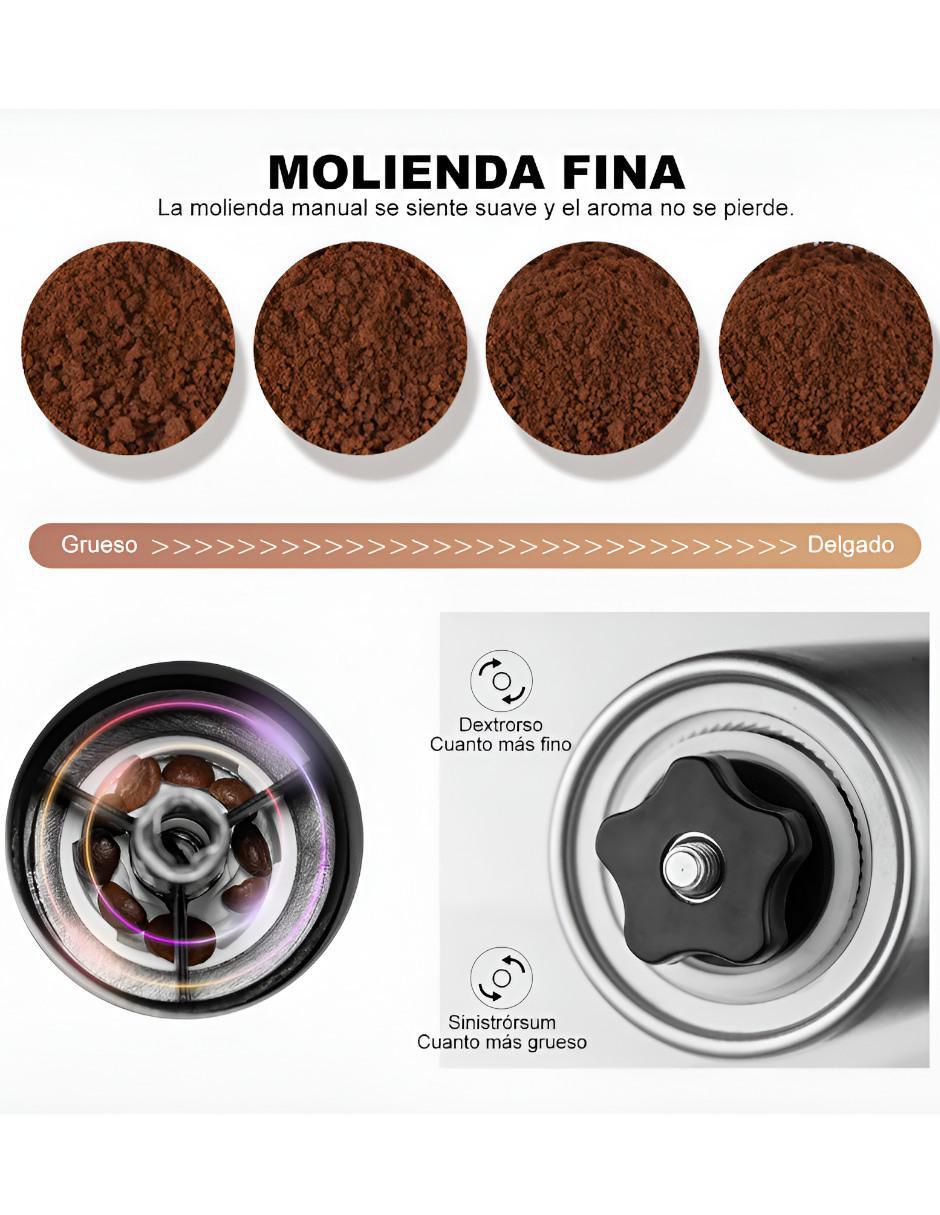Molino para café de acero inoxidable 4