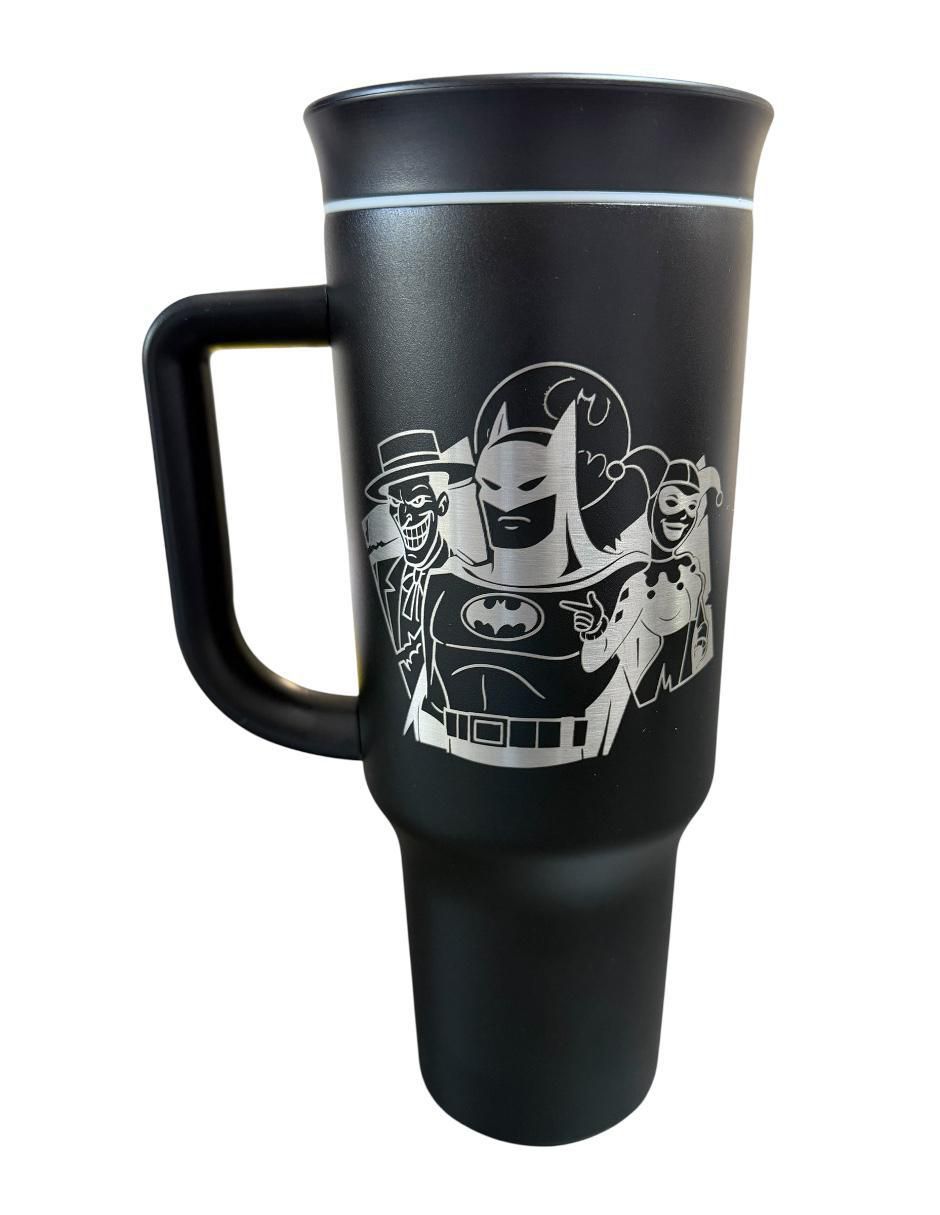 Termo de acero inoxidable Batman y Oker con tapa rosca 1.2 l