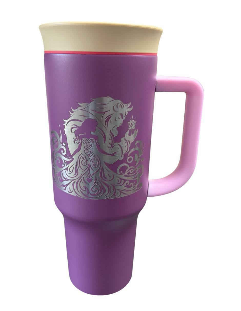 Termo de acero inoxidable Beauty And The Beast con tapa rosca 1.2 l 2