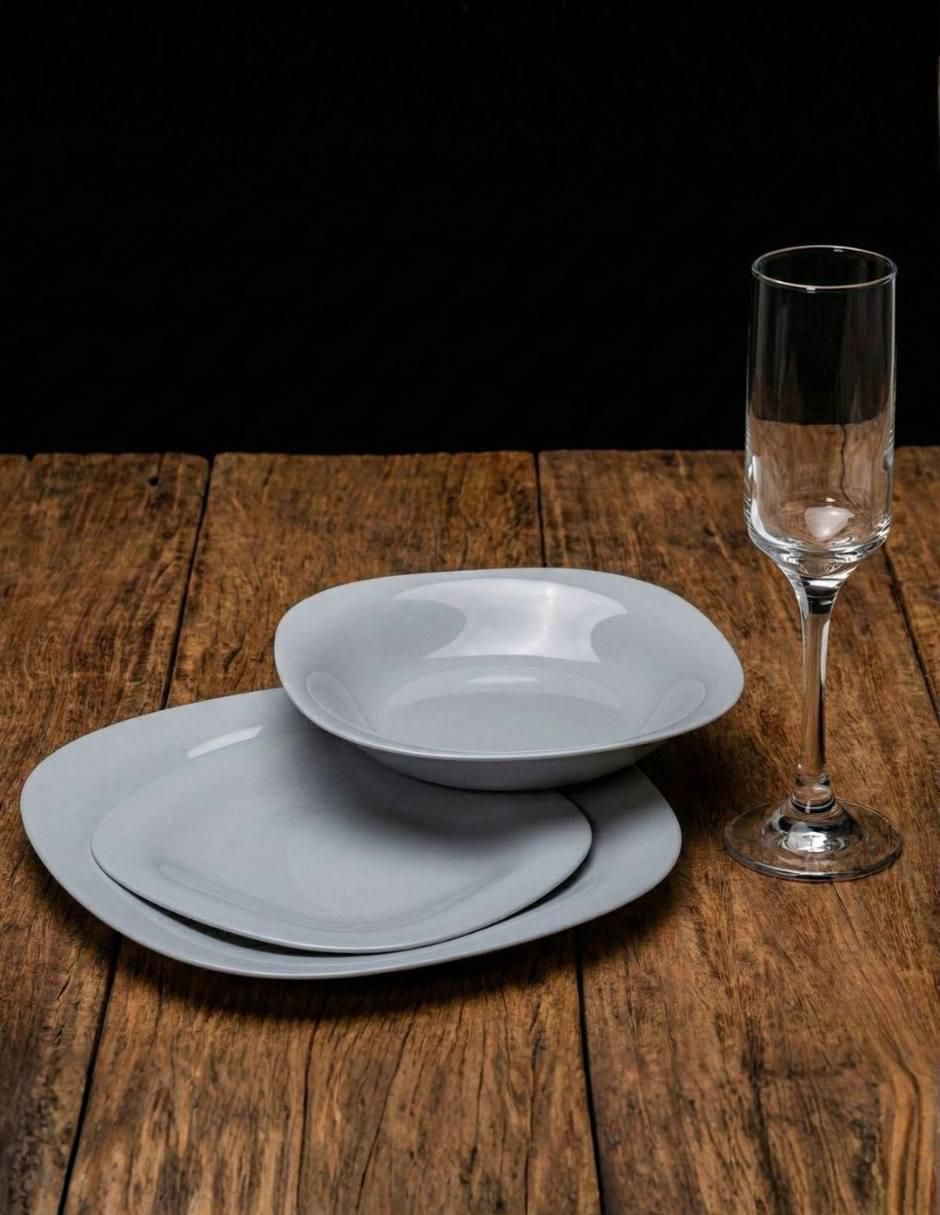 Vajilla cerrada Carine de stoneware para 4 personas 4