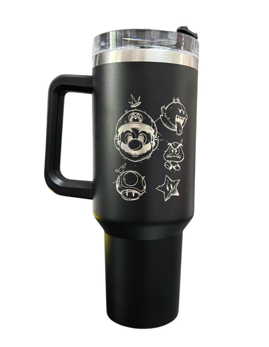 Termo de acero inoxidable Super Mario Bros con tapa rosca 1.2 L Termo de acero inoxidable Super Mario Bros con tapa rosca 1.2 L