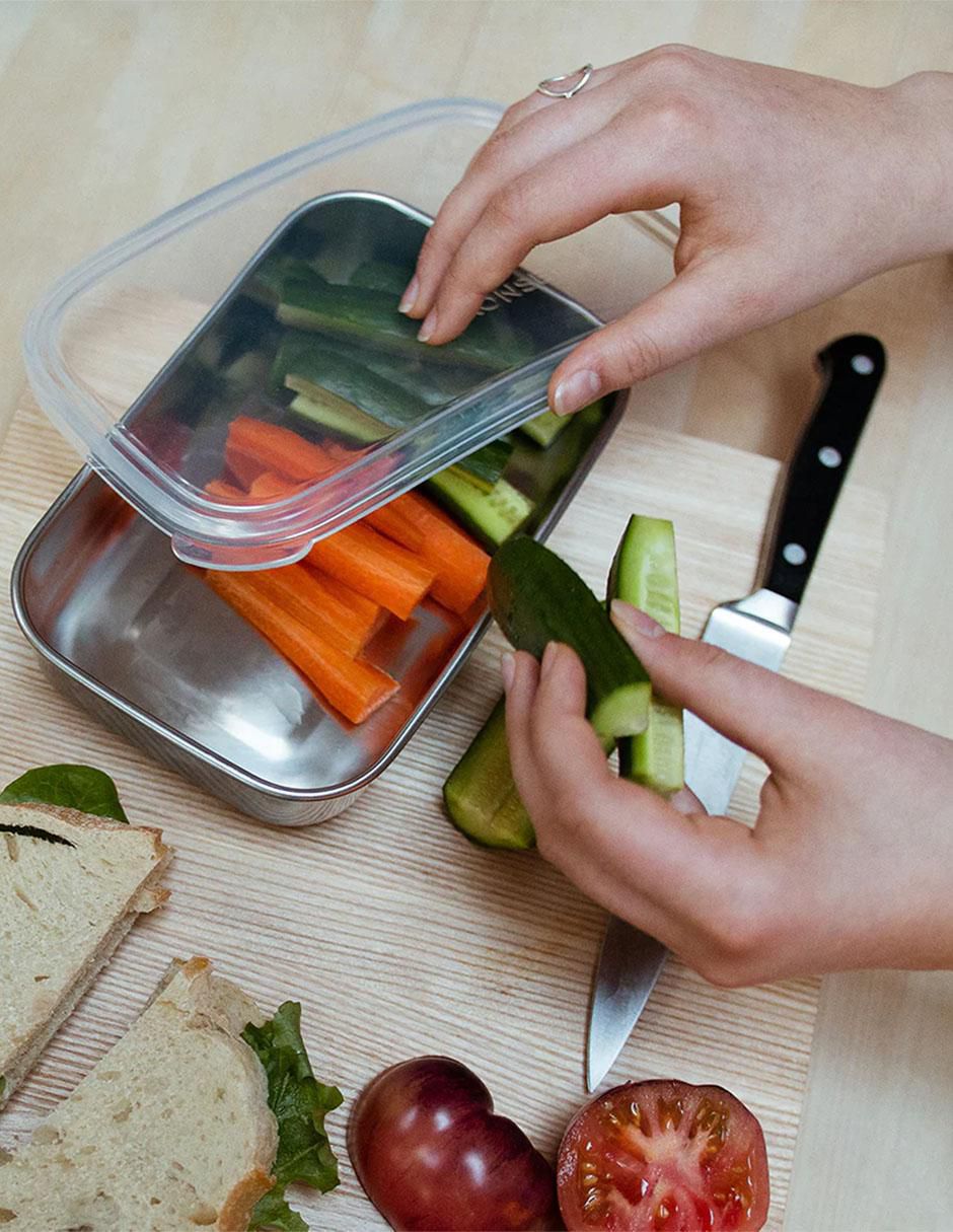 Contenedor Food Storage de acero con plástico 5