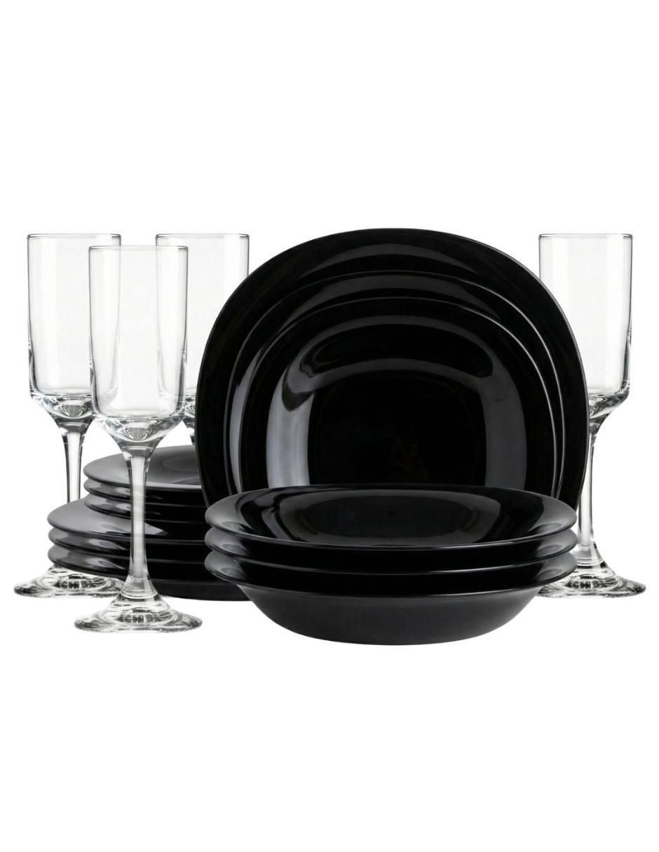 Vajilla cerrada Carine de stoneware para 4 personas Vajilla cerrada Carine de stoneware para 4 personas