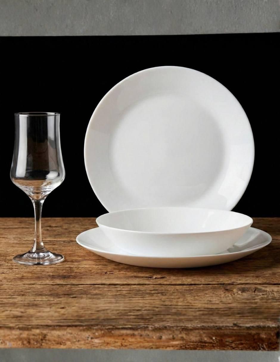 Vajilla cerrada Zelie de stoneware para 4 personas 4