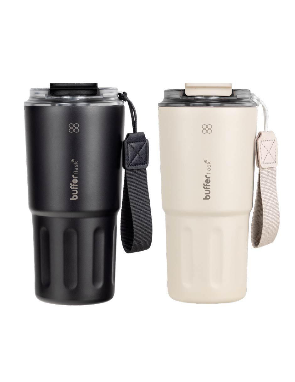 Set termo de acero inoxidable Montana con tapa rosca