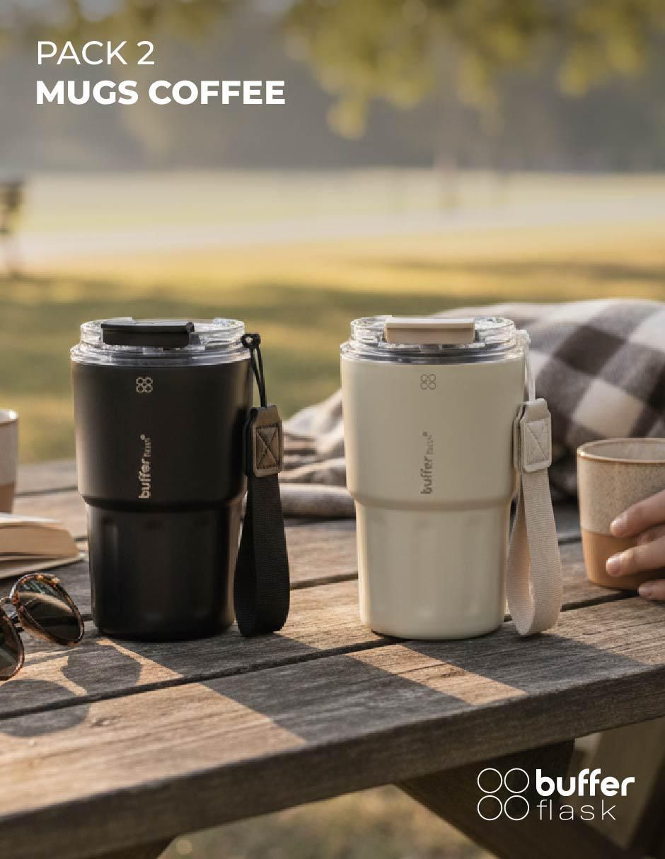 Set termo de acero inoxidable Montana con tapa rosca 2