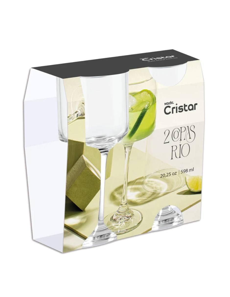 Set de copas para gin Rio de vidrio 2 piezas 3