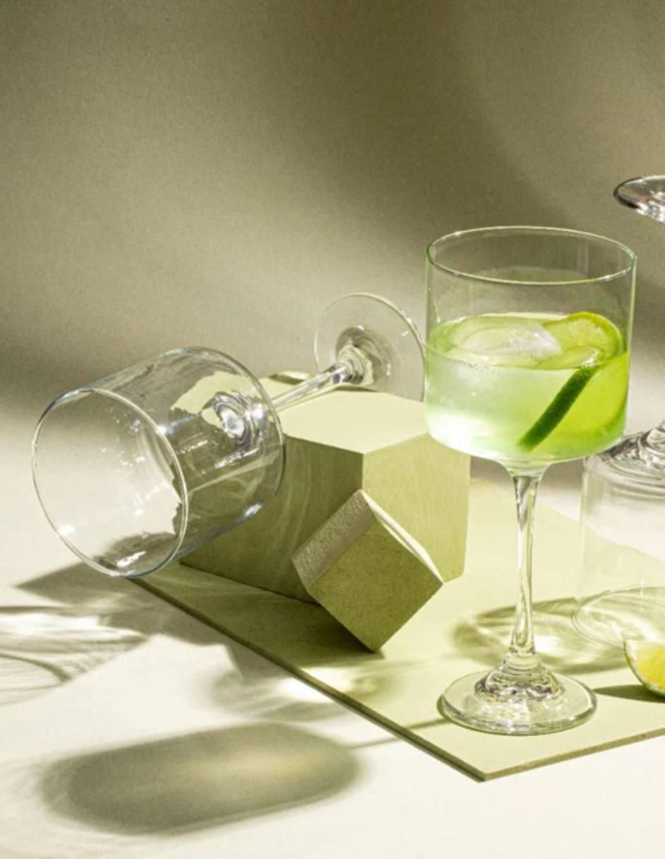 Set de copas para gin Rio de vidrio 2 piezas 4