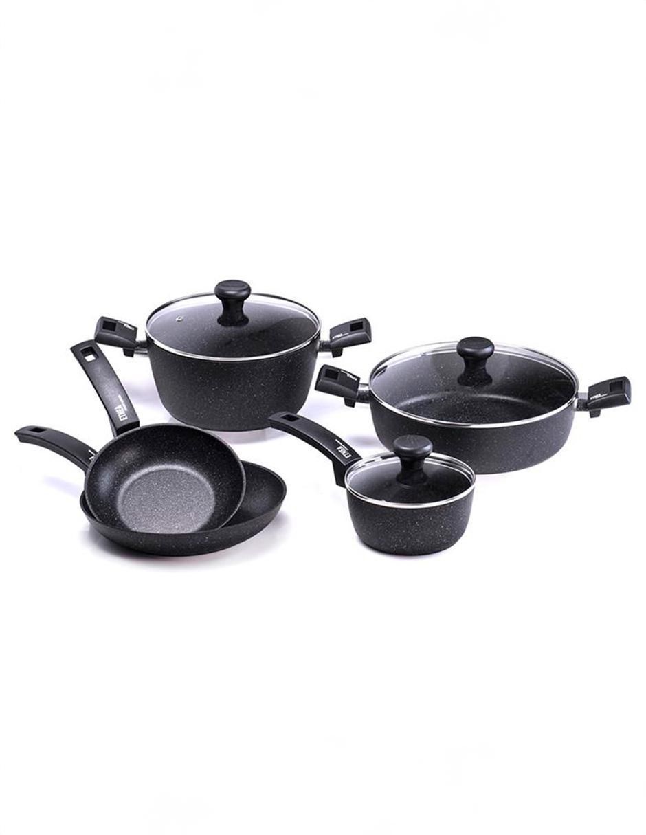 Batería de cocina 0018656508 de aluminio forjado antiadherente sin PFOA 8 piezas
