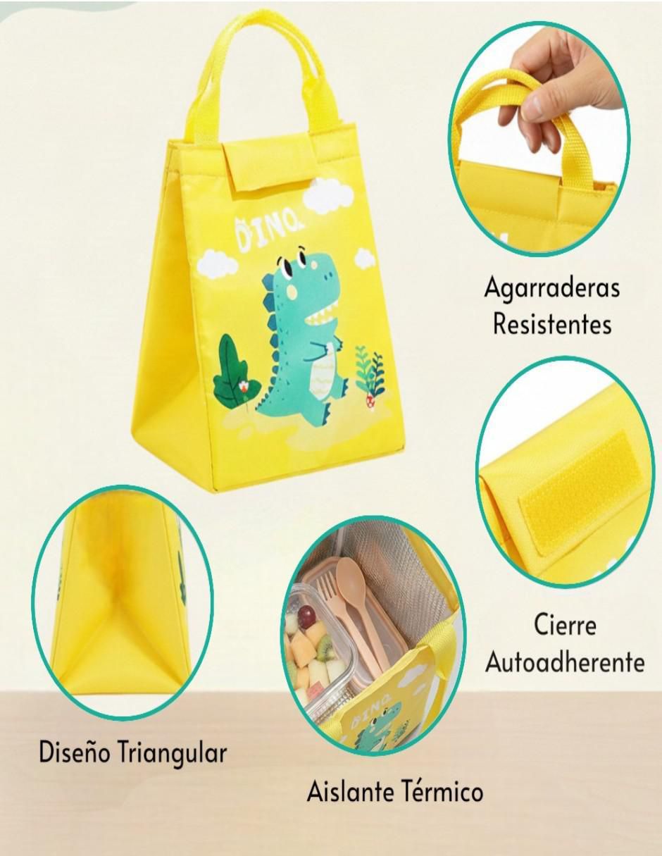 Lonchera "térmica" (si aplica) cm-top lonchera térmica infantil poliéster impermeable, aislante de frío y calor no aplica