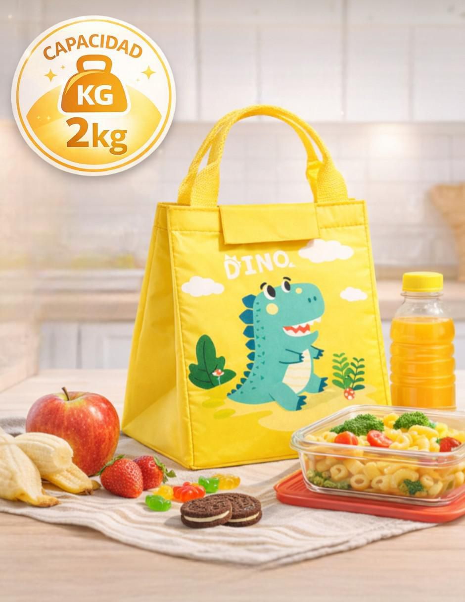 Lonchera "térmica" (si aplica) cm-top lonchera térmica infantil poliéster impermeable, aislante de frío y calor no aplica