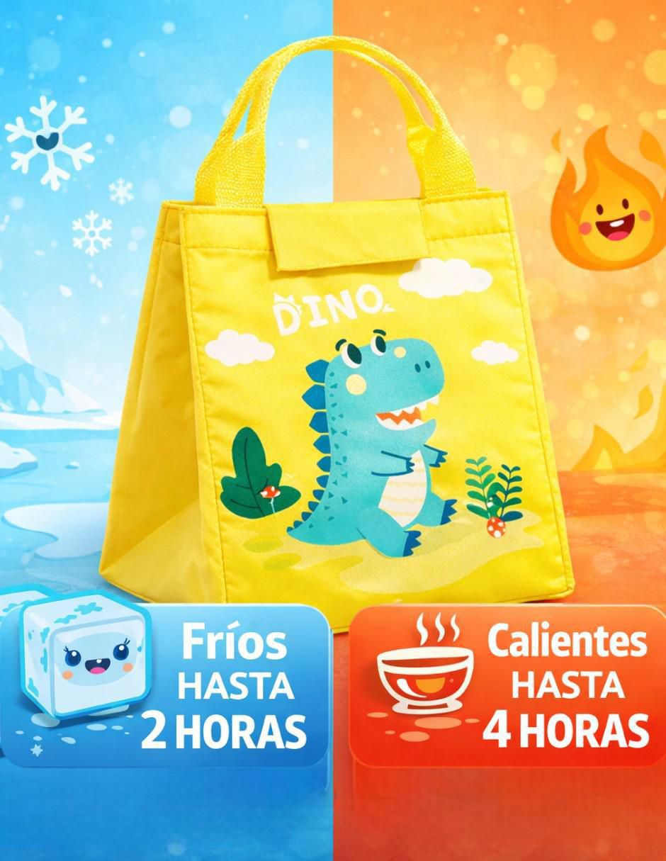 Lonchera "térmica" (si aplica) cm-top lonchera térmica infantil poliéster impermeable, aislante de frío y calor no aplica