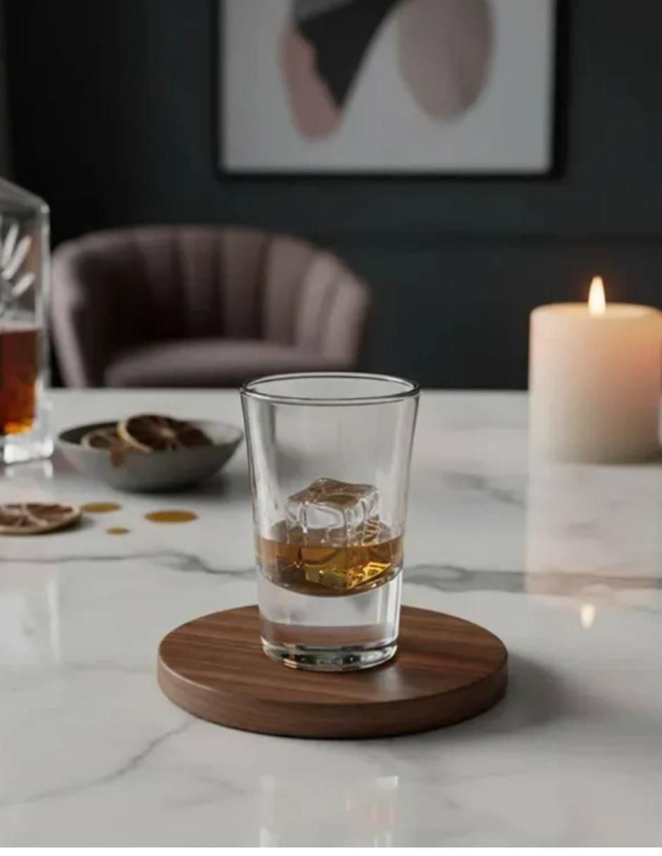 Set de vasos tequileros Barman de vidrio con 6 piezas 2