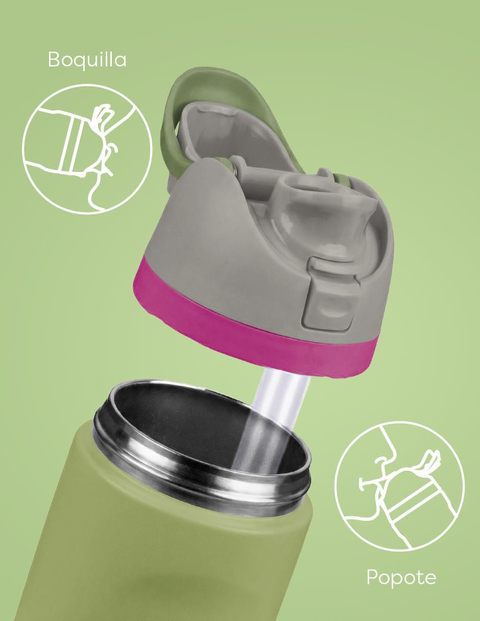 Termo de acero inoxidable con tapa Flip top 3