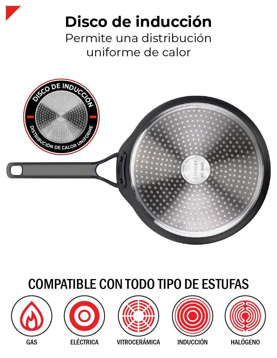 Comal de aluminio forjado 12