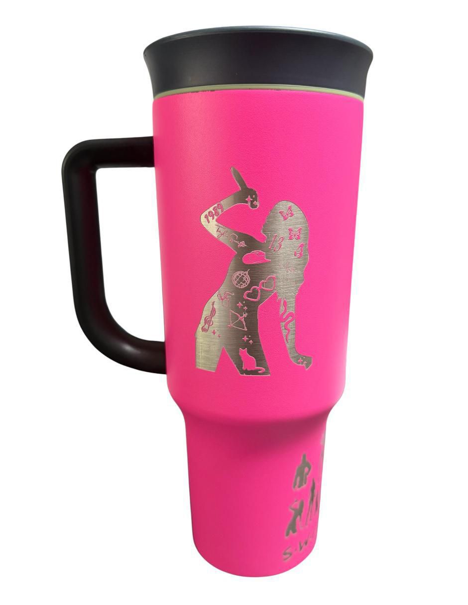 Termo termomania "de" acero inoxidable taylor swift "con tapa" rosca 1.2 l