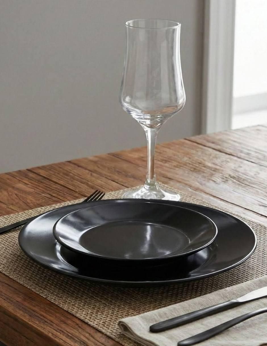Vajilla cerrada Zelie de stoneware para 4 personas 4