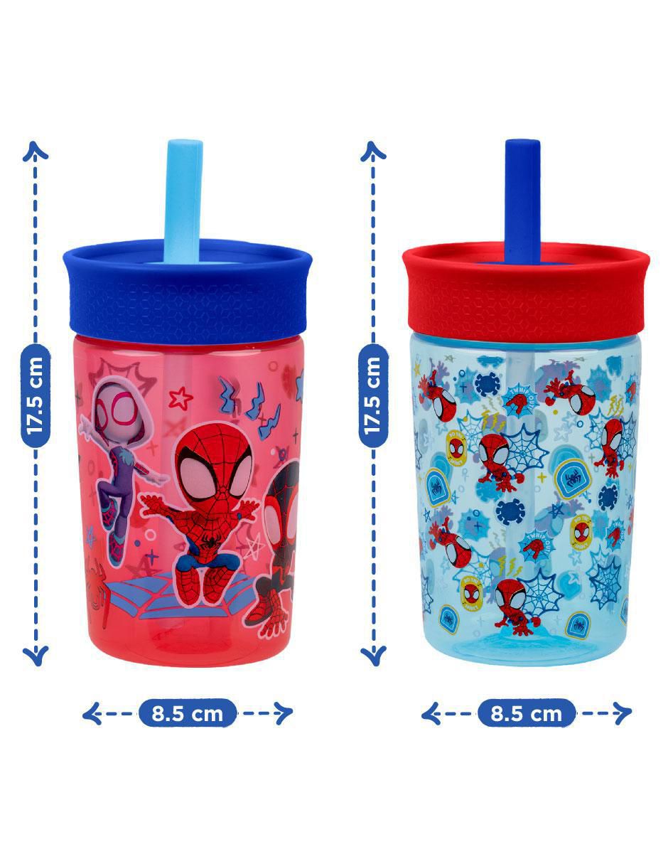Set botella de agua con tapa rosca 450 ml 5