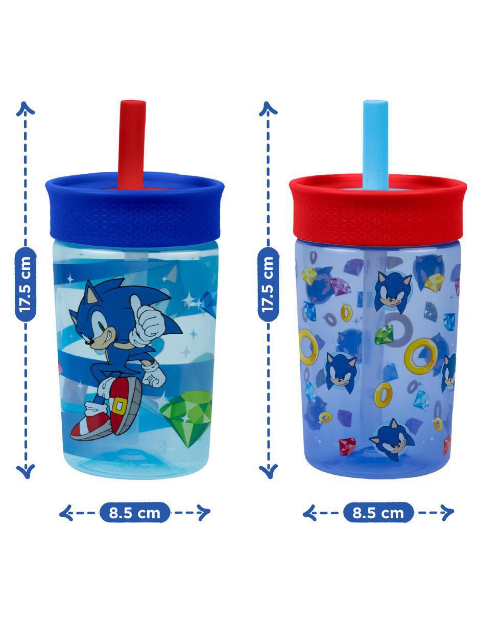 Set botella de agua con tapa rosca 450 ml 5