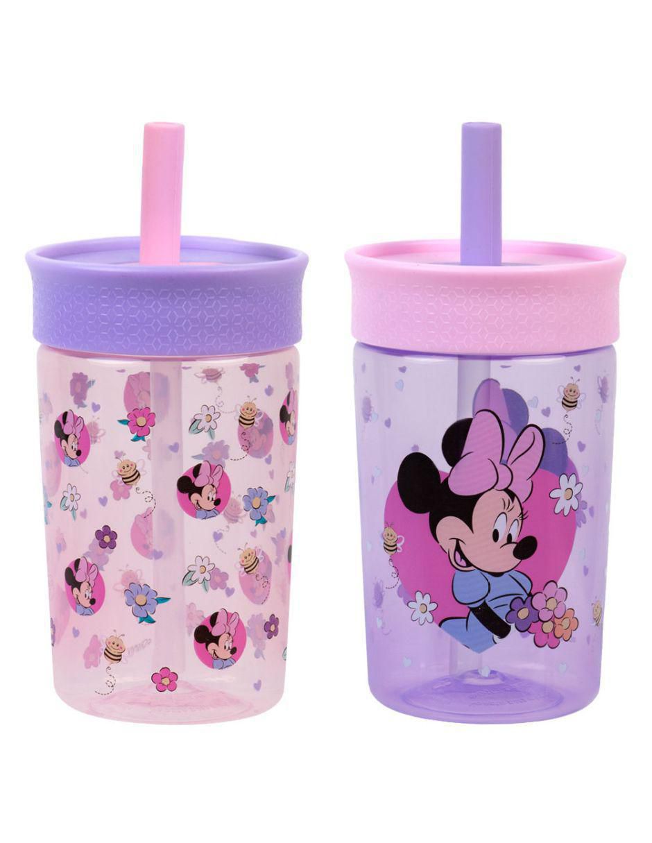 Set botella de agua con tapa rosca 450 ml