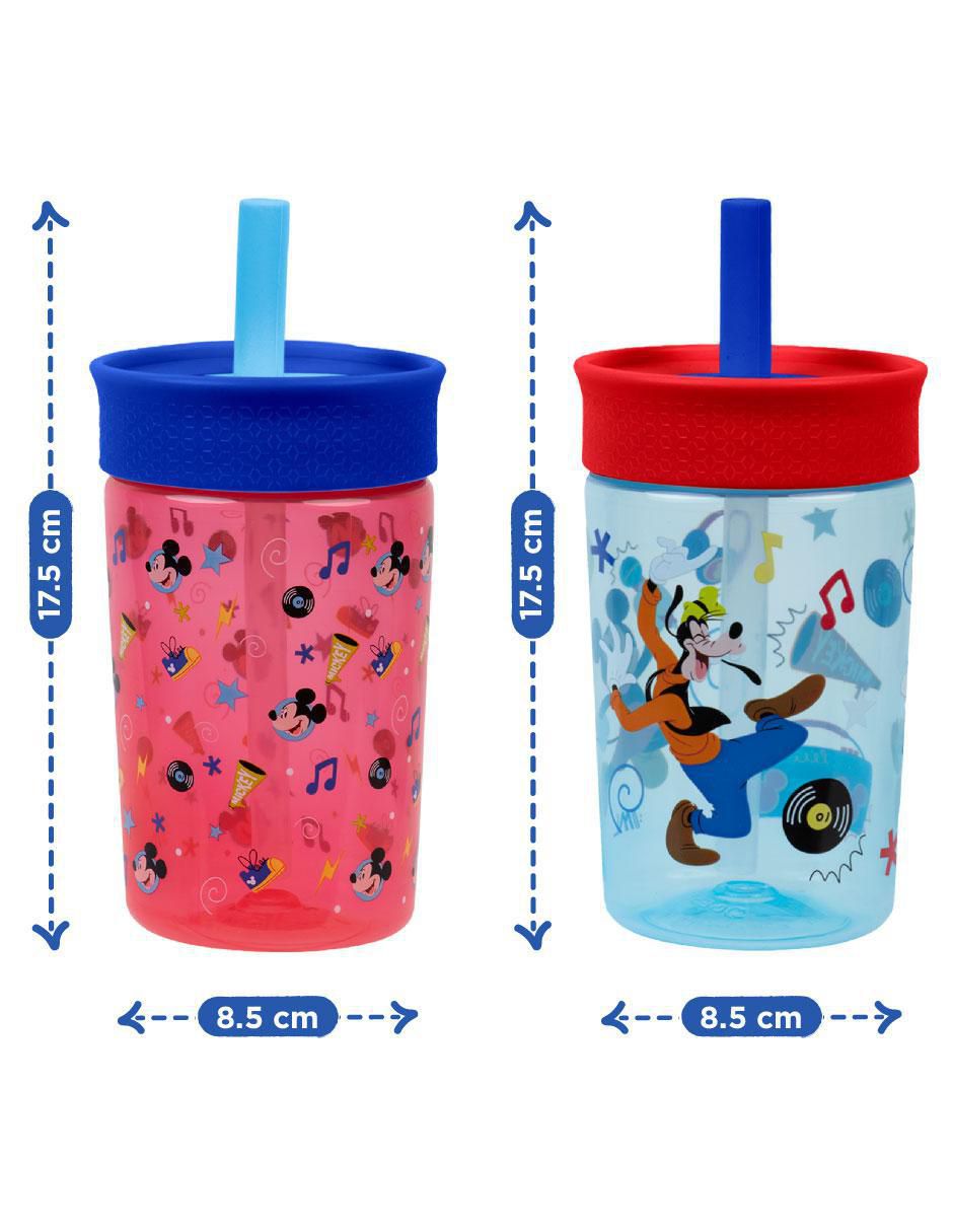 Set botella de agua con tapa rosca 450 ml 5