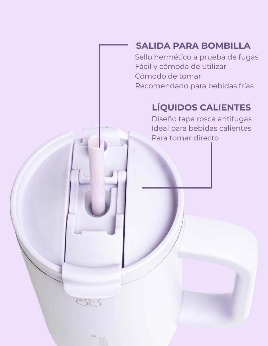 Termo de acero inoxidable con tapa rosca 1200 ml 11