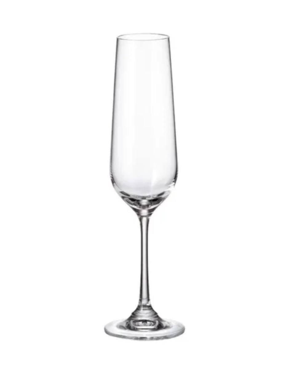 Set de copas para champán de vidrio 6 piezas 4