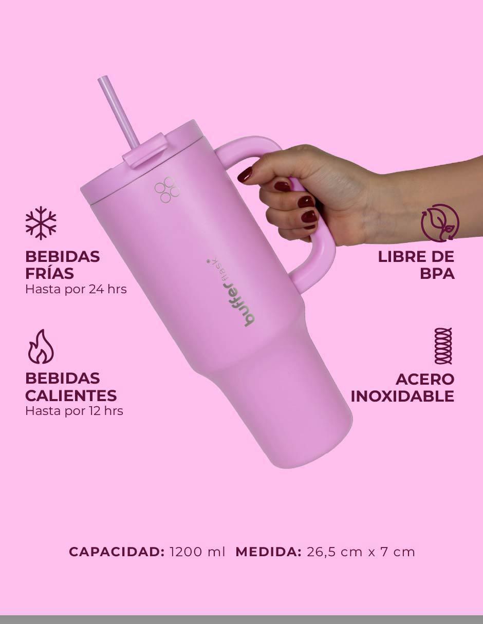 Termo buffer de acero inoxidable con tapa rosca 1200 ml