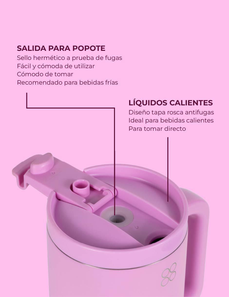 Termo buffer de acero inoxidable con tapa rosca 1200 ml