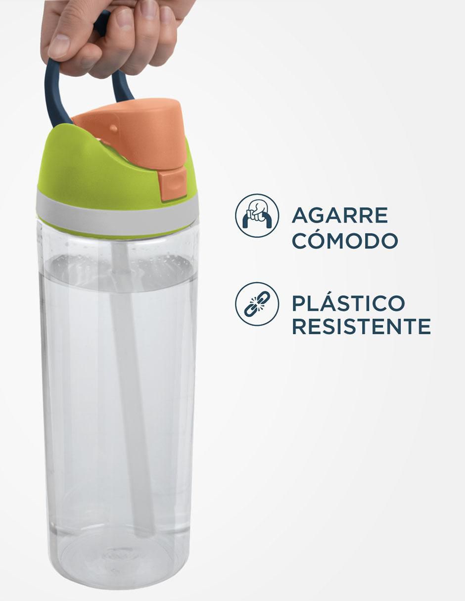 Botella de agua con tapa a prueba de derrame 887 ml