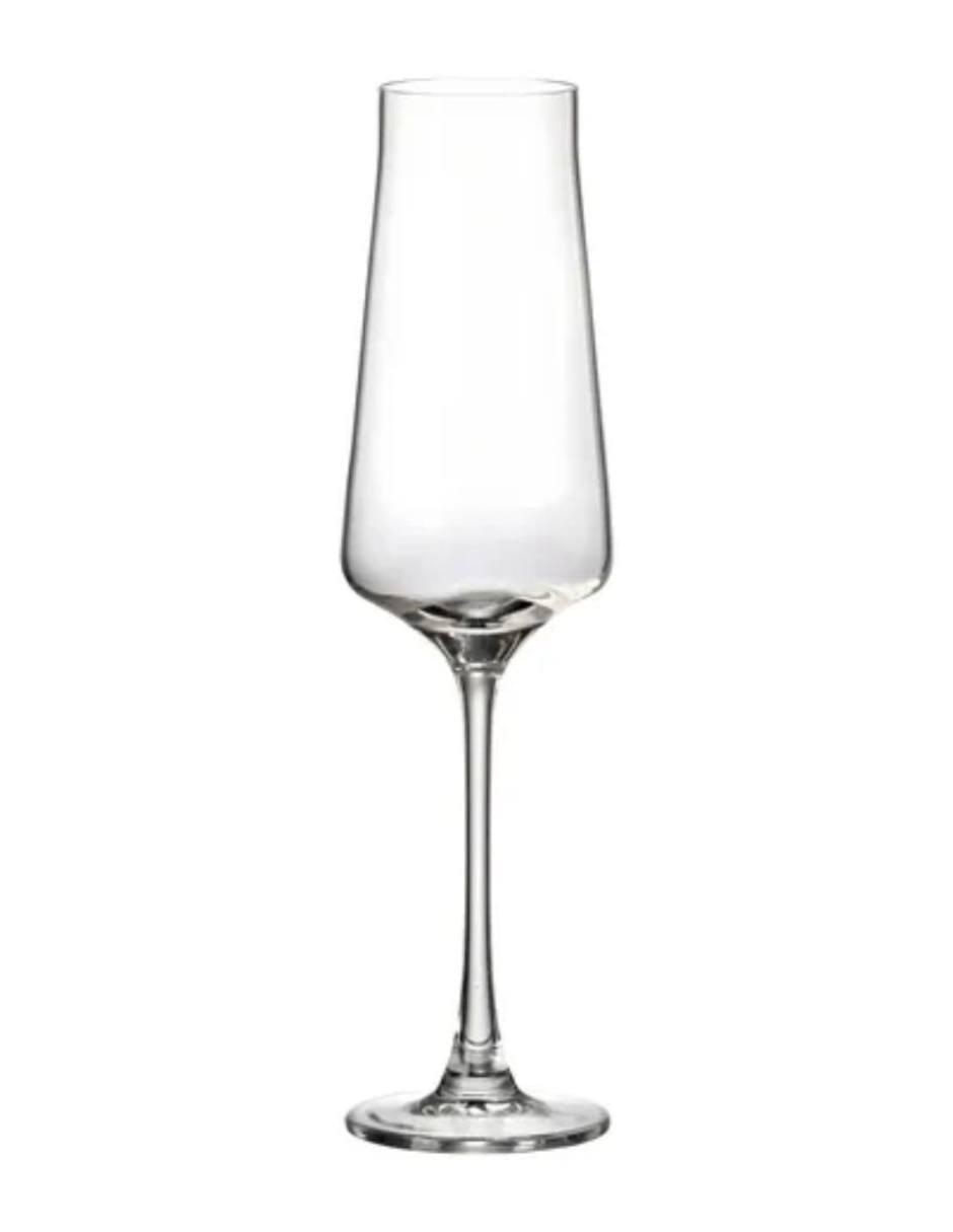 Set de copas para champán de vidrio 6 piezas 4
