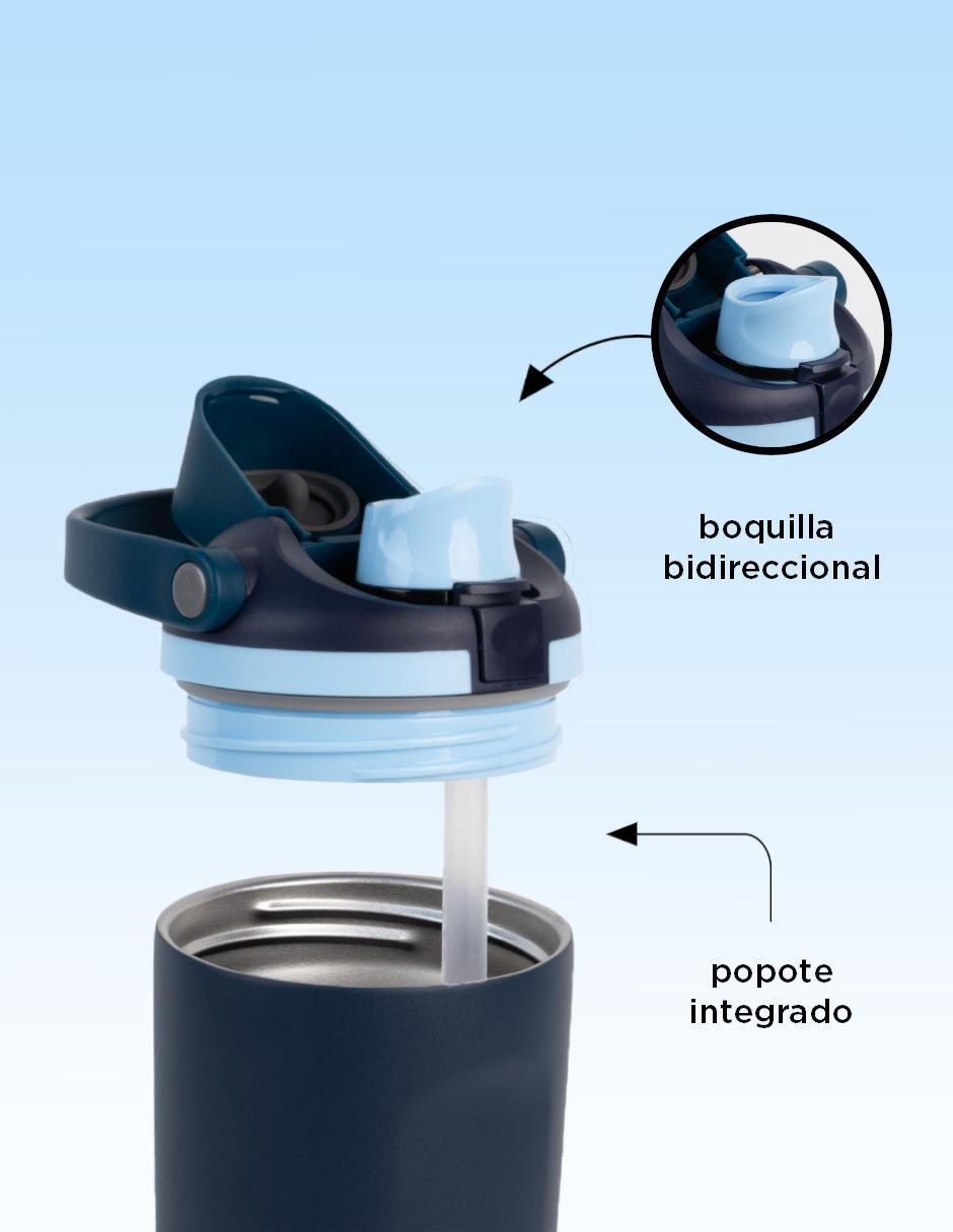 Termo de acero inoxidable con tapa flip top 4