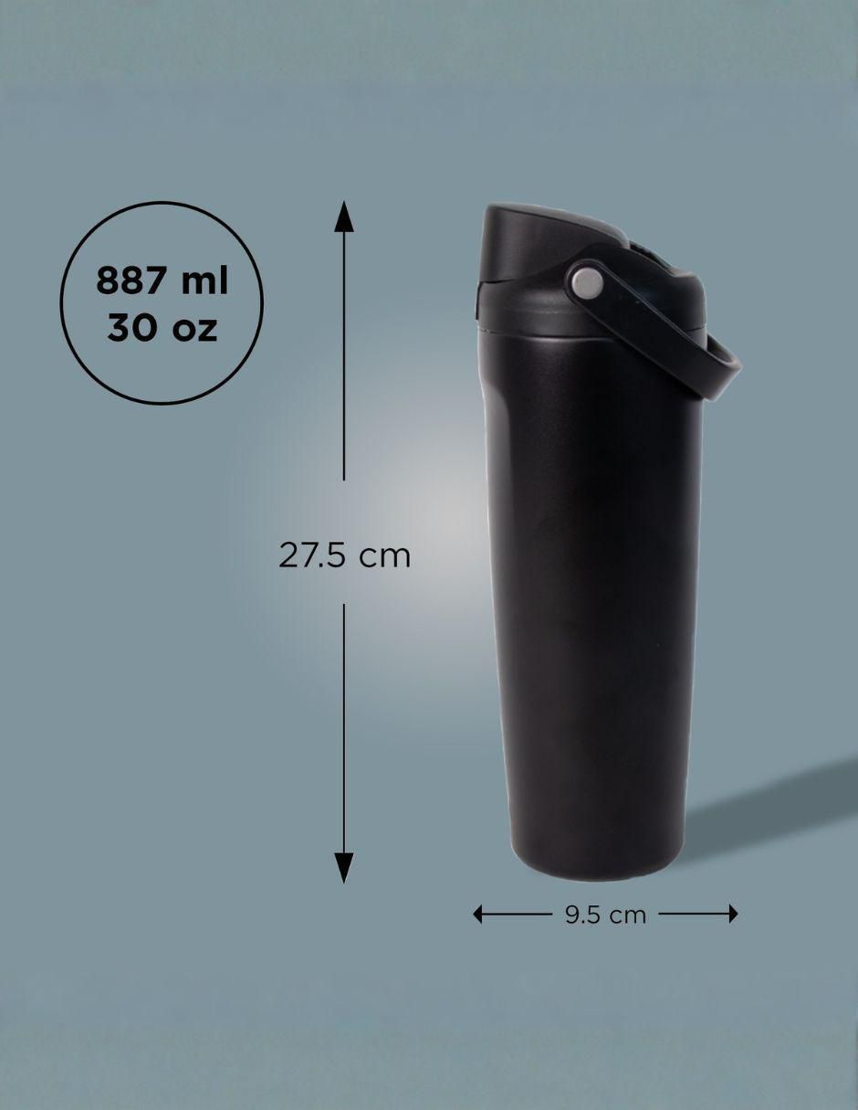 Termo magma life "de" acero inoxidable sin familia "con tapa" flip top 887 ml