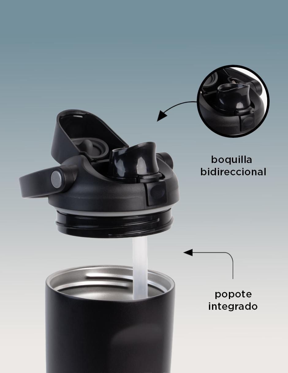 Termo magma life "de" acero inoxidable sin familia "con tapa" flip top 887 ml