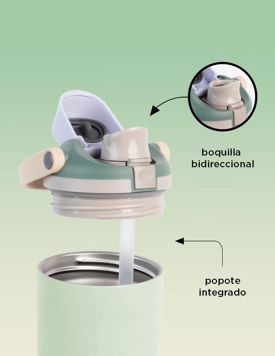 Termo de acero inoxidable con tapa flip top 2