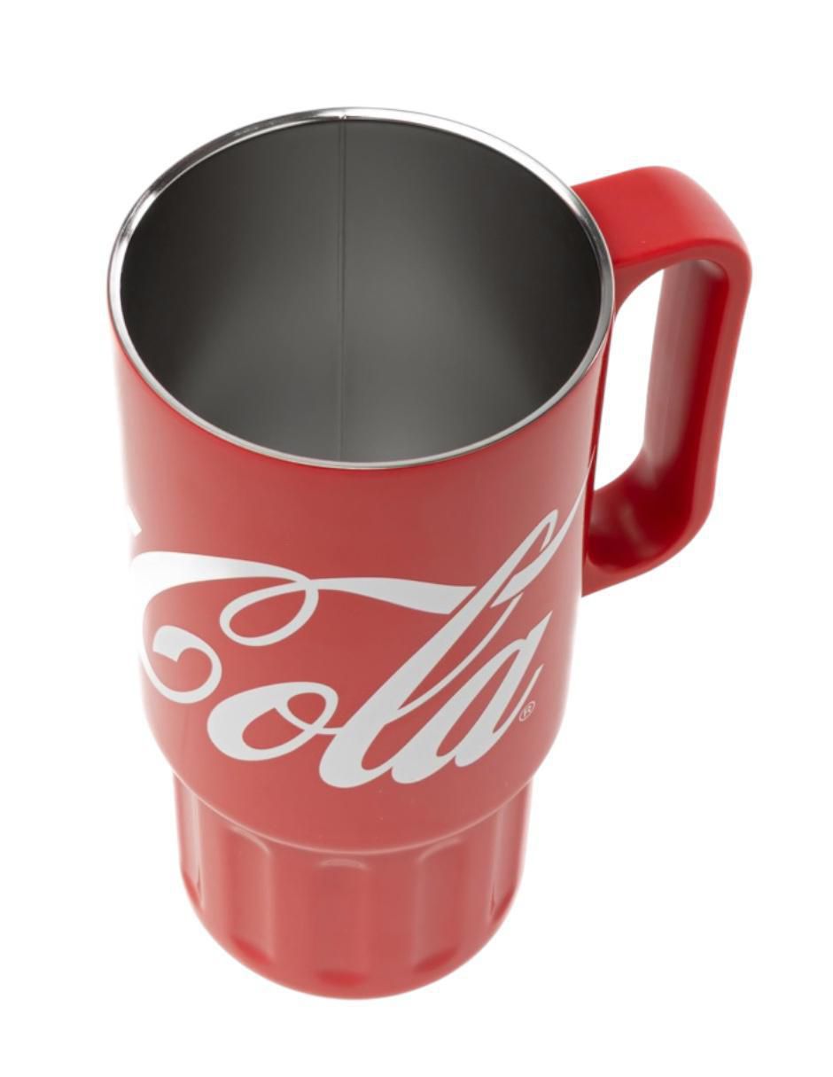 Termo germ "de" acero inoxidable coca cola "con tapa" rosca 1.2 l