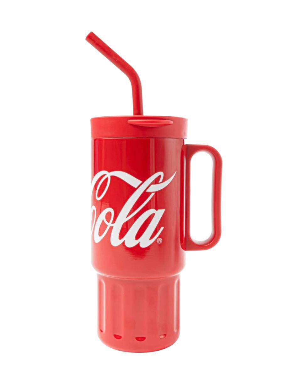 Termo germ "de" acero inoxidable coca cola "con tapa" rosca 1.2 l