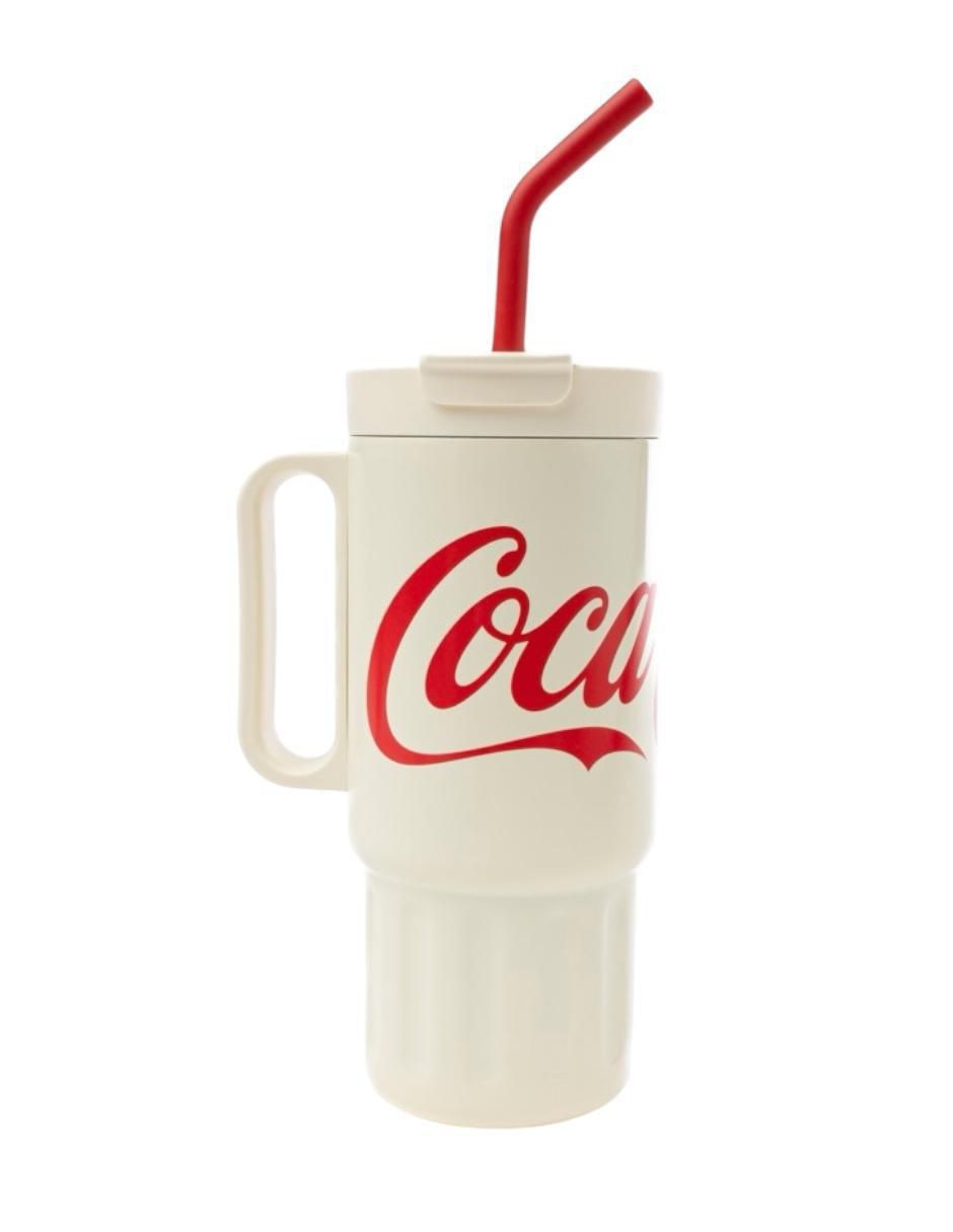 Termo de Acero inoxidable Coca Cola con tapa rosca