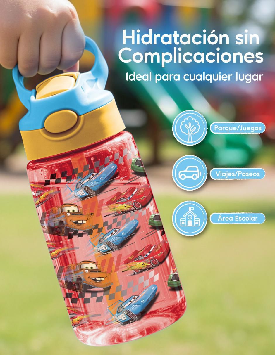 Set botella de agua con tapa a prueba de derrame 450 ml 3