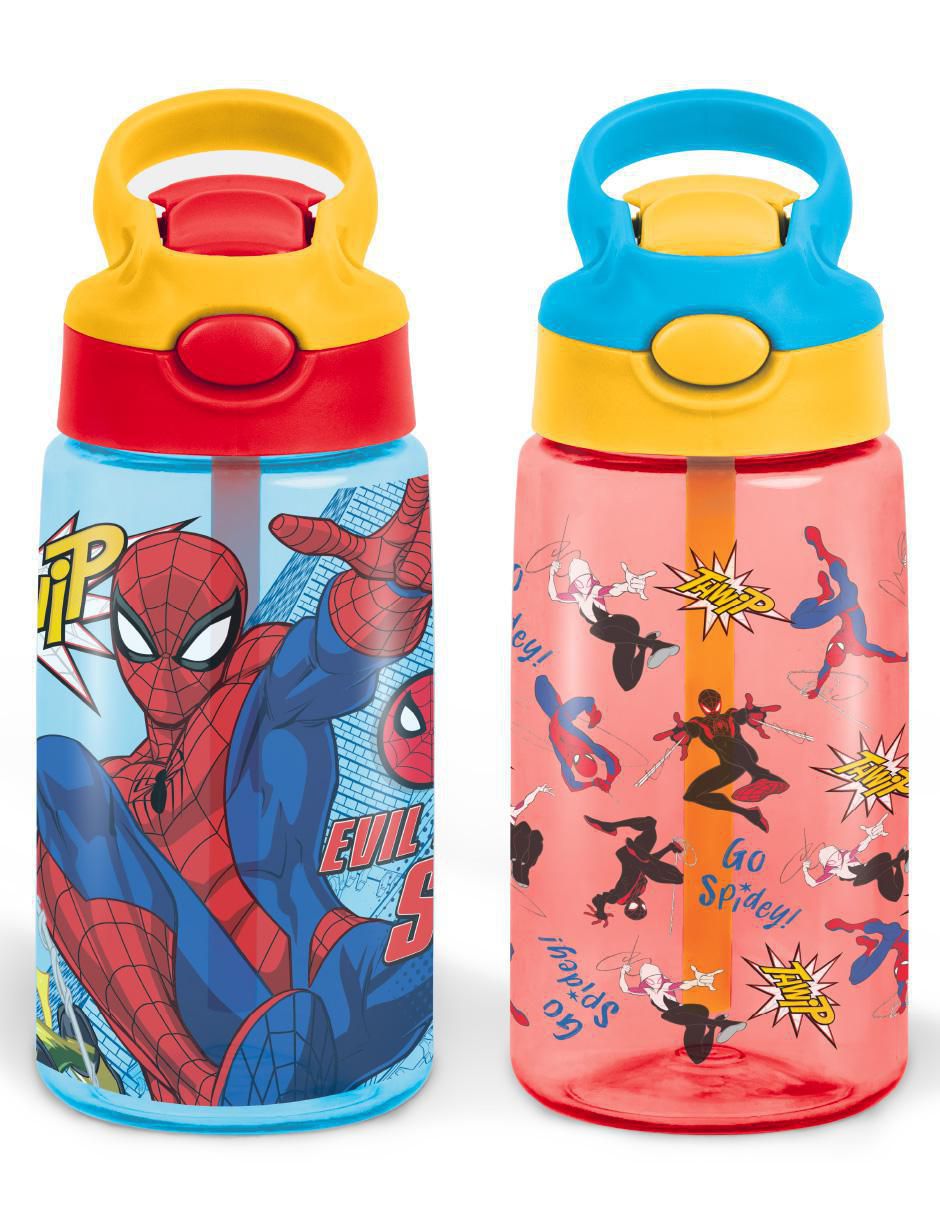 Set botella de agua con tapa a prueba de derrame 450 ml