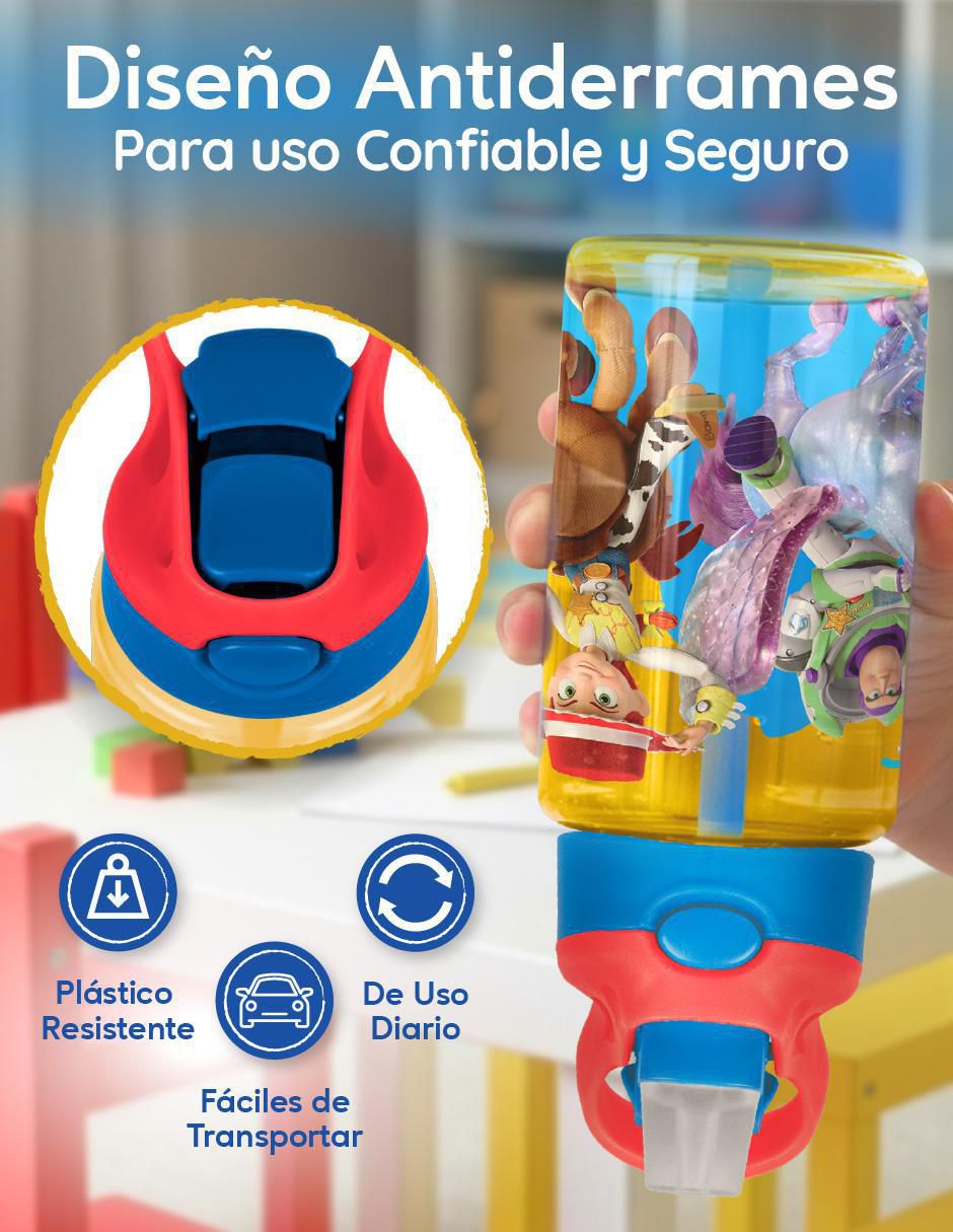 Set botella de agua con tapa a prueba de derrame 450 ml 2
