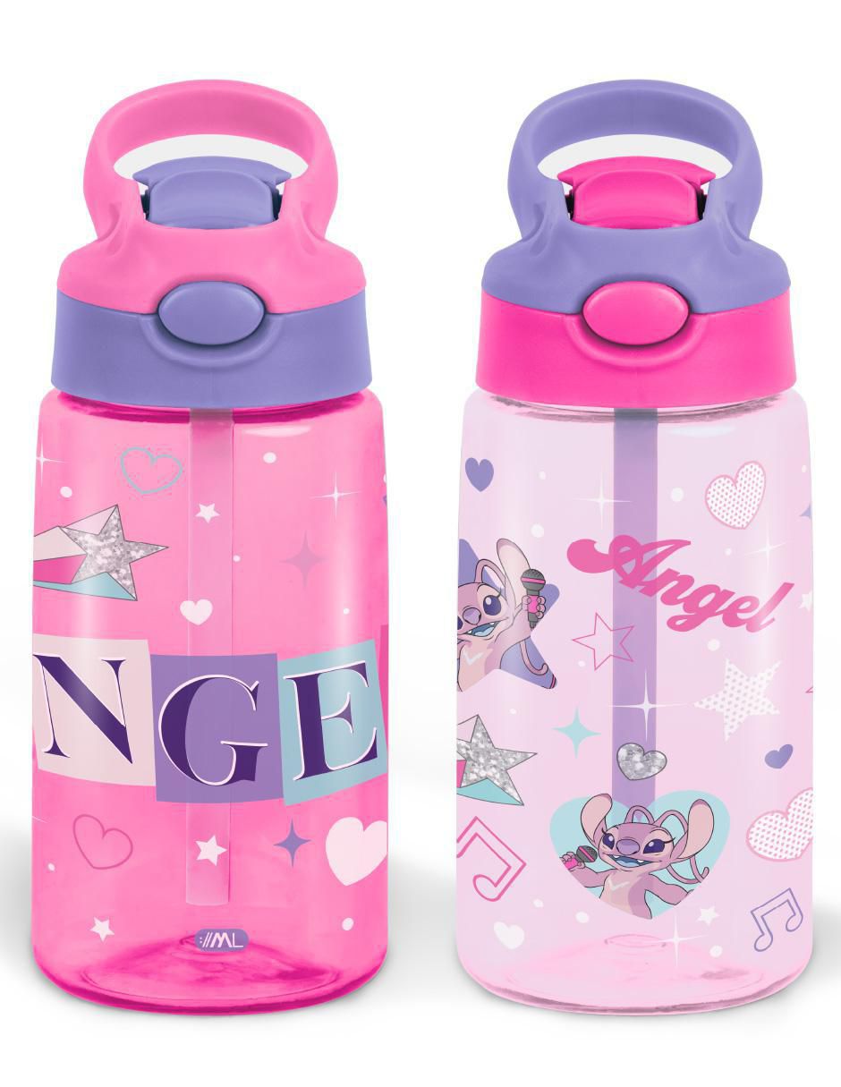 Set botella de agua con tapa a prueba de derrame 450 ml