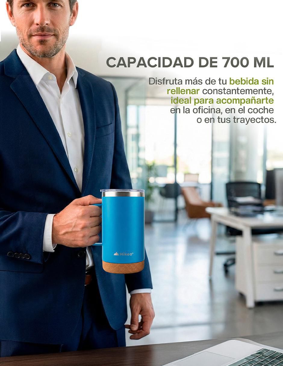 Set termo de acero inoxidable con tapa disc top 6