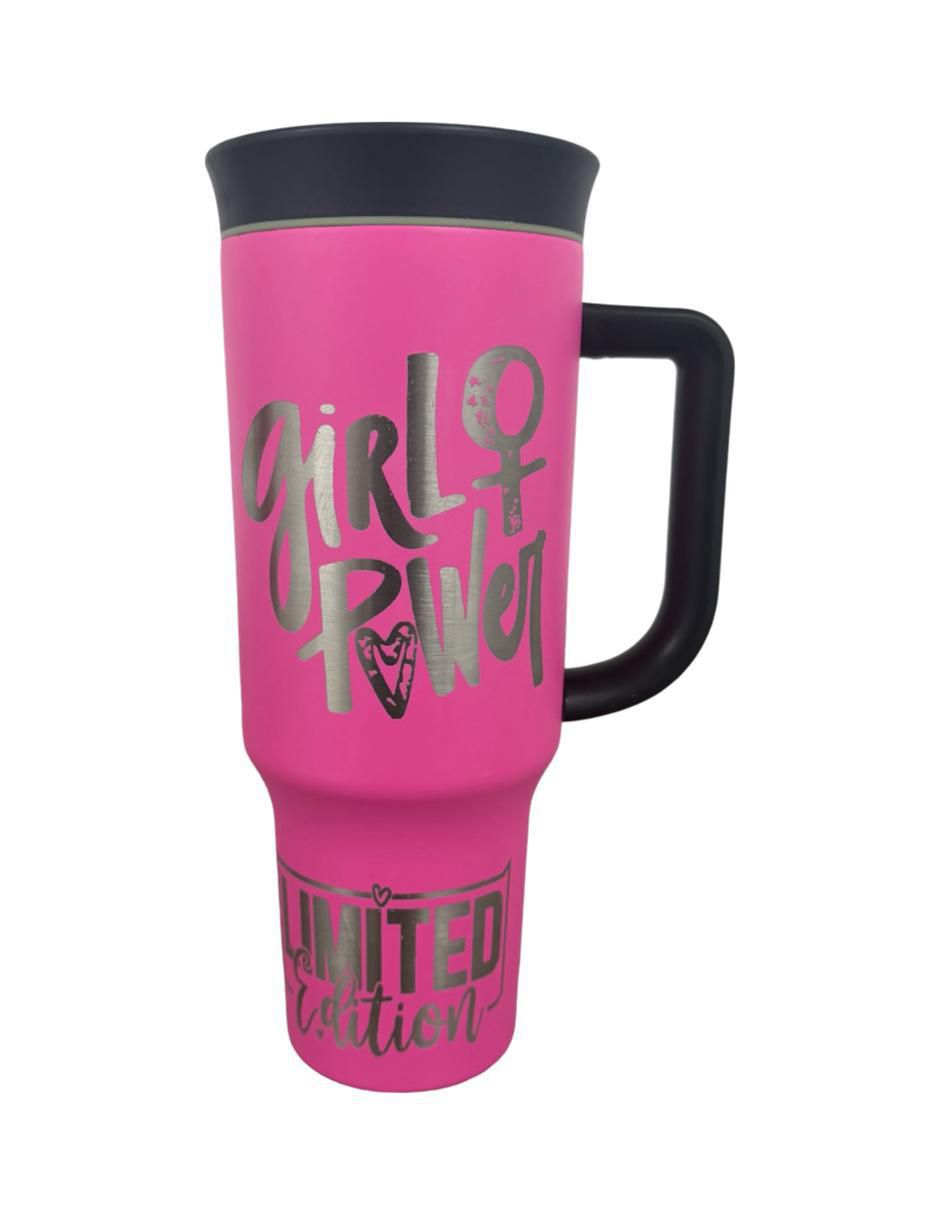 Set termo de acero inoxidable Power Girls con tapa rosca 4