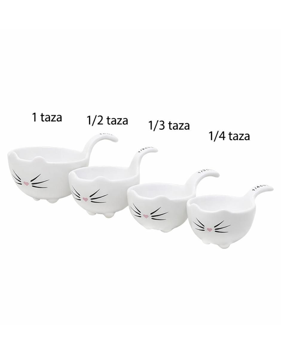 Set de tazas medidoras Ideen Cocina Gato 4 piezas 4