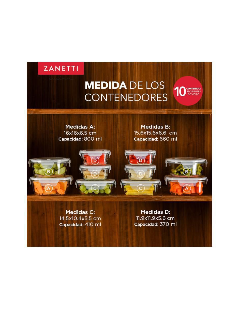 Set de contenedor para refrigerador de vidrio 20 piezas 8